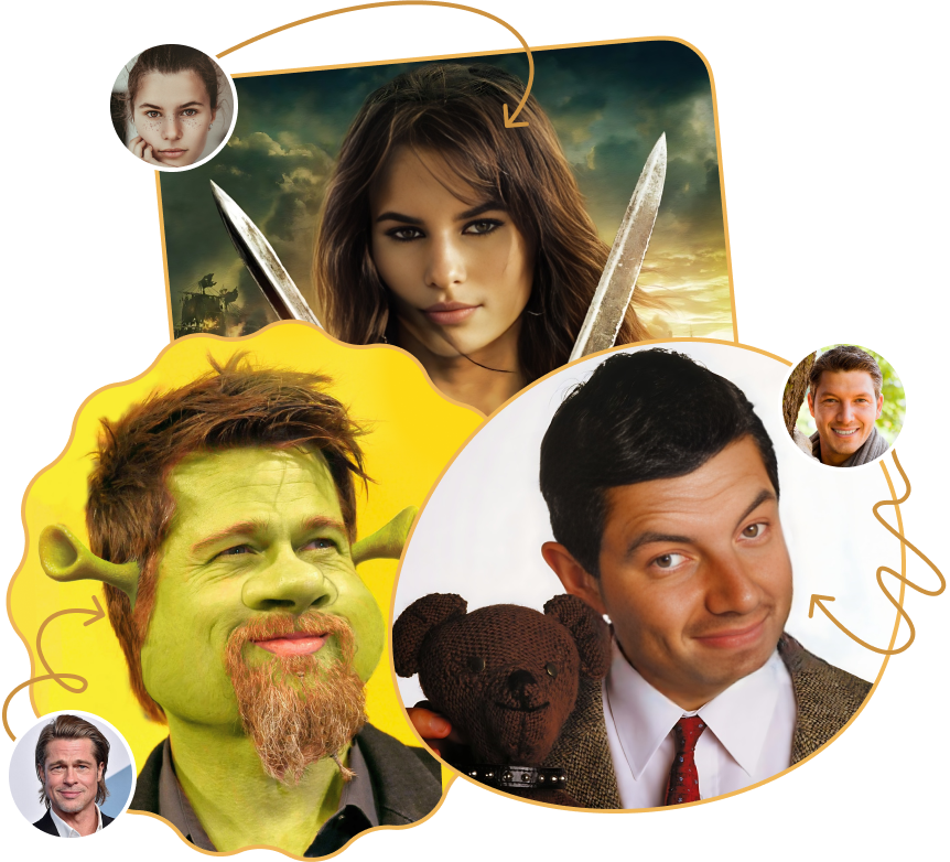 Замена лица нейросетью на фото онлайн | Бесплатное приложение подмены ...